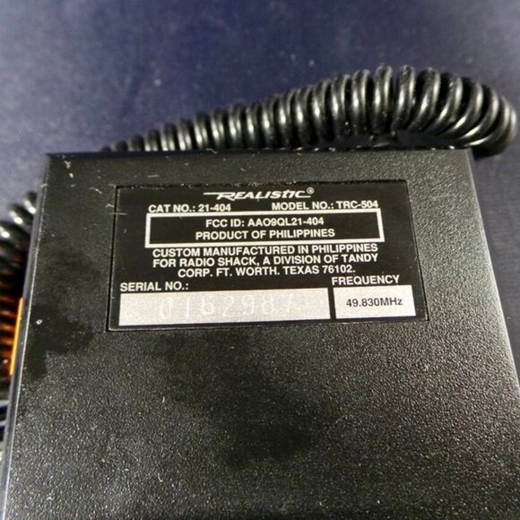 Vintage Realistic Voice-Operated Two-Way TRC-504 (21-404) Communication System T - Picture 5 of 9